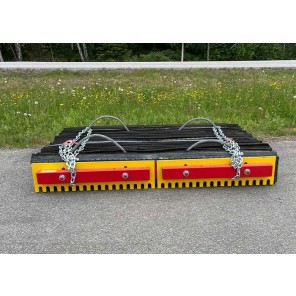 GUMMISLODD 2000MM MED TANNET REGULERBART STÅL