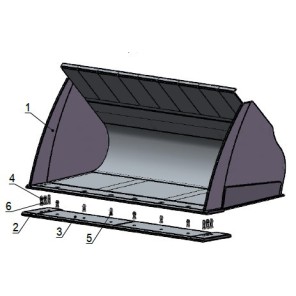 LILLESETH HEAVY DUTY PLUSS SKUFF BM M/BOLTET HARDOX 2700 CM